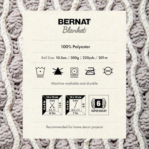 Bernat Blanket BB - 2 Pack of 220 Yards/10.5 oz Surf 100% Polyester Yarn