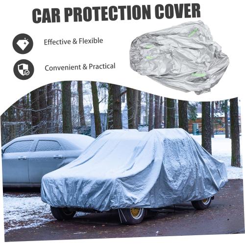 GLEAVI Car Cover for Sun and Rain Full Coverage Indoor Outdoor Weatherproof Easy Access Uv Protection Peva
