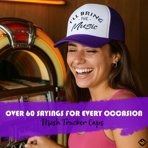 9 units Funky Junque Women's Funny Trucker Hats: Adult Humor for Bachelorette, Girls Trips & Festivals - Mesh Hat - I'll Bring The's
