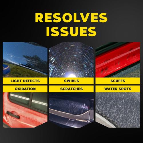 Meguiar's Ultimate Compound - Pro-Grade Car Scratch Remover, Paint Correction Compound That Removes Defects While Adding Gloss and Shine, Single Stage and Clear Coat Scratch Remove, 15.2 Oz