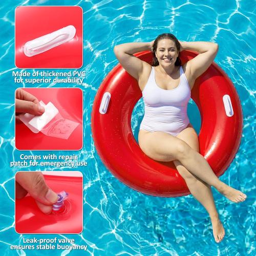 4 Pack Inflatable Pool Floats for Adult ‼️missing yellow and blue‼️
