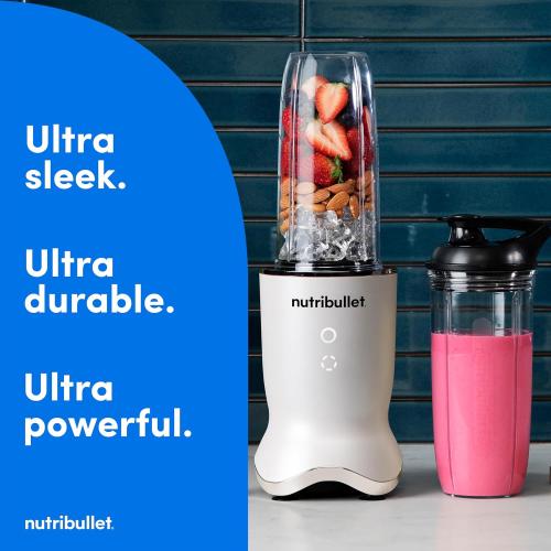 nutribullet® Ultra Personal Blender, 1200W, for Smoothies Shakes & Protein - Quietest Single-Serve Blender with Titanium Coated Blades, 3 BPA-Free Cups (32oz   24oz), To-Go Lids, Dishwasher Safe