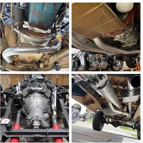 3'' Mild Steel Custom Exhaust Kit Tubing Mandrel Bend Pipe Straight & U-Bend 16 Gauge Universal 8PCS