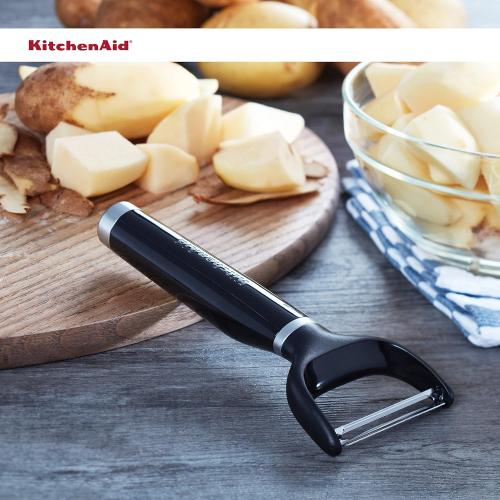 3 Pack...KitchenAid Y Peeler with Ergonomic Handle and Single Edge Blade – Dishwasher Safe with Protective Cover