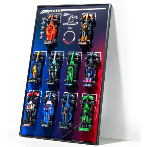 Wall Mount Made for Lego Speed Champions F1,Performance Race Car Building Set 77242-77251,Adult Collectibles Wall Display Mount, Home or Office Décor, Gradient Color (NNo Car Included)