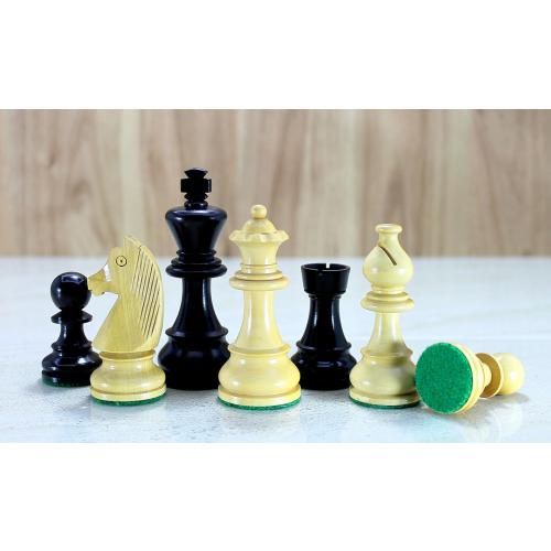StonKraft Collector Edition Wooden Chess Pieces Chess Coins Pawns Chessmen Figurine Pieces (3.75 Black)