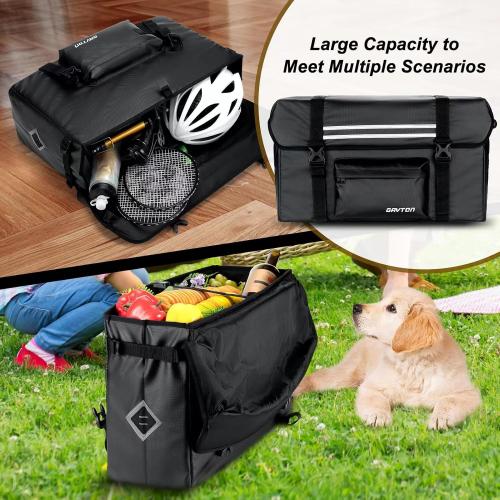 Cargo Bike Panniers 80L Large Capacity Waterproof Electric Bike Rear Rack Bag For Ebike Rear Seat Bicycle Panniers for Cycling Traveling Commuting
