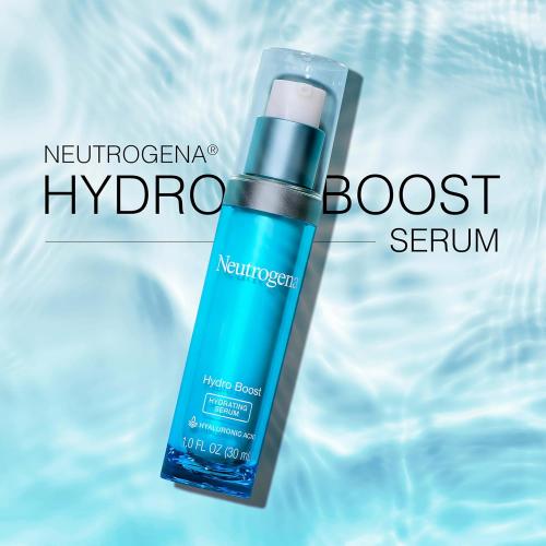1oz Neutrogena Hydro Boost Hydrating Hyaluronic Acid Serum, Hydrating Face Moisturizer For Dry Skin, Oil-Free Non-Comedogenic Moisturizer, 1 FL OZ