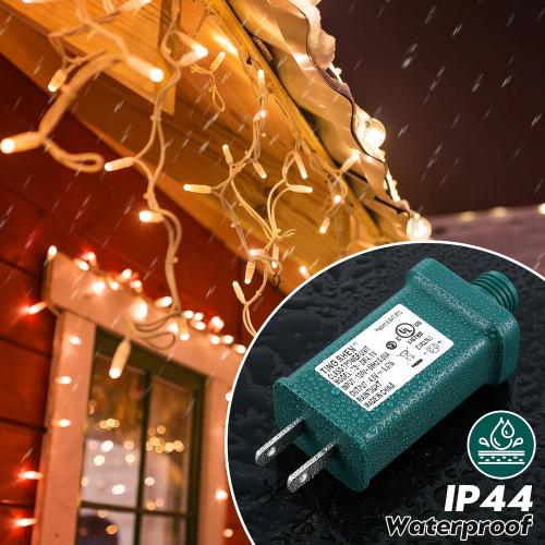 Enhon 4.5V 3W LED Power Supply, TS-3W4.5V UL Listed LED Transformer Replacement Class 2 Power Supply, Low Voltage Transformer US Plug Adapter for Christmas Tree Light and LED String Light, Green