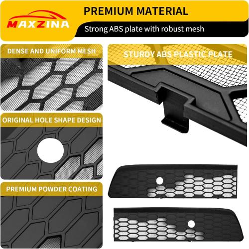 Front Bumper Mesh Cover Compatible with 2023-2025 Honda Pilot (Not for 2026) Front Grill Mesh Cover Lower Grille Guard Air Intake Grid Insert ABS Protection for 2024 Pilot Accessories