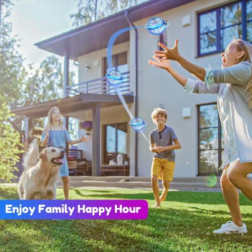 Hoofun Flying Orb Ball Toy 2023 Galaxy Ball,Cosmic Globe Boomerang Hover Orb Ball, Galactic Fidget Spinner, Hand Drone Ball, Kids Toys for Boys Age 6 7 8 9 10 11 12 Boys Girls Cool, Pink