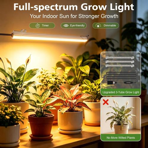 BACEKOLL Plant Stand Indoor with Grow Light, 8 Tier Corner Plant Shelf Tall | 62 Lighted Flower Holder for Plant Multiple, Space-Saving Beautiful Display Growing Rack for Home Patio, Sturdy Metal, Brown