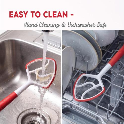KneadAce Dough Wand, Reinvented Danish Dough Whisk for Sourdough Mixing