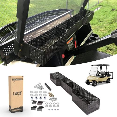 10L0L Golf Cart Front Inner Storage Utility Basket for 2000-up Club Car DS& Precedent, Dash Storage Box Tray Organizer