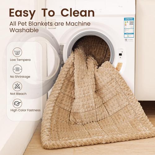 Couch Cover for Dogs Washable, Non Slip Couch Covers for Sofa Pet Friendly, Couch Cushion Covers for Dog, Thick, Soft for Sofa Protector (Camel, 27.6 x 59/70 x 150cm)