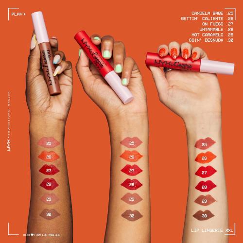 NYX PROFESSIONAL MAKEUP Lip Lingerie XXL Matte Liquid Lipstick - Goin Desnuda (Chocolate Brown)