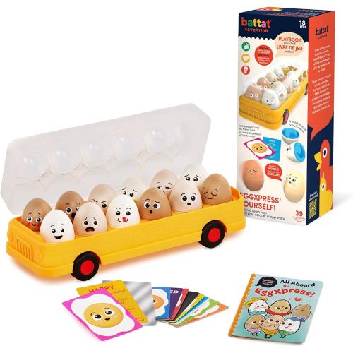 Battat Education – Matching Egg Toys for Toddlers – Color & Letter Recognition Sorting Game – Early Learning Educational Toys for 18  Months – Fun & Engaging Playtime