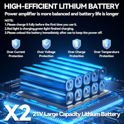 Electric Weed Wacker with 21V High-Power Motor, 3-in-1 Blades & Adjustable Telescopic Pole – Cordless Grass Trimmer with Wheels & Debris Shield String-Trimmers