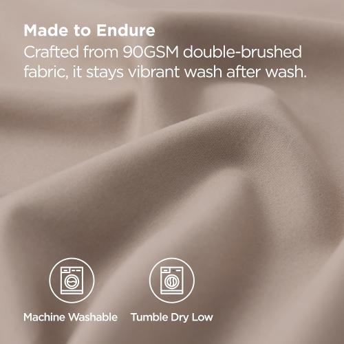 Bedsure Queen Pillow Cases Set of 2 - Khaki Brushed Microfiber Pillowcase 2 Pack, Super Soft Pillowcase, Pillow Case Covers with Envelope Closure, Wrinkle, Fade and Stain Resistant, 20x30 Inches