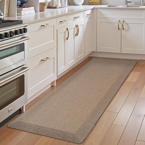 LUMI Anti Fatigue Cushioned Comfort Mats for Standing, 3/4 Thick Ergonomic Mats for Desk Office, Non-Slip, Ultra Soft, Memory Foam Rugs for Home, Kitchen, Laundry, 20x32, Beige