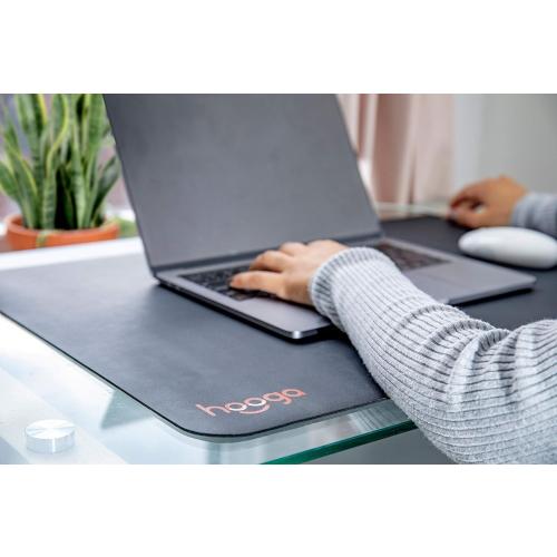 Hooga Grounding Mat for Sleep, Energy, Pain Relief, Inflammation, Balance, Wellness. Earth Connected Indoor Grounding for Home, Office, Work. 15 Foot Cord Included. Conductive Carbon