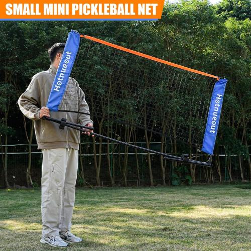 Pickleball Set with Net and Paddles 5FT Wide Indoor Mini Portable Pickle Ball Practice Net Small Equipment Training Net, for Driveways, Outdoor Home