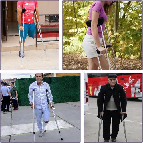 Crutches Padding Universal Crutch Pads for Armpits and Hand Grips Cushion for Crutches Underarm Crutch Covers Sets