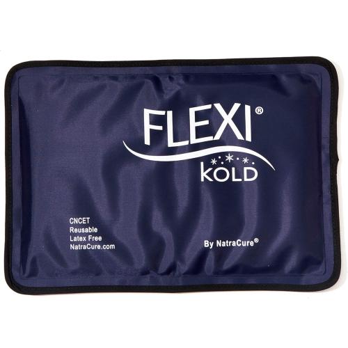 FlexiKold Gel Soft Flexible Ice Packs for Injuries - Reusable Freezer Cold Pack, Cold Compress & Cooling Gel Pad for Face, Shoulder, Hip, Leg, Arm, Ankle & Foot Injury - Medium - 7.5” x 11.5”