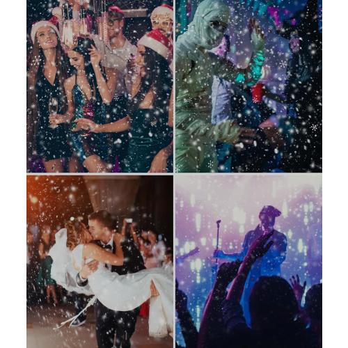IMONE 650W Snow Machine Christmas Gift Snow Maker Machine,Artificial Snow Making Machine Snowflake Machine,Snow Machine Indoor with Remote Snow Machines for Outdoors Party Parade Picture