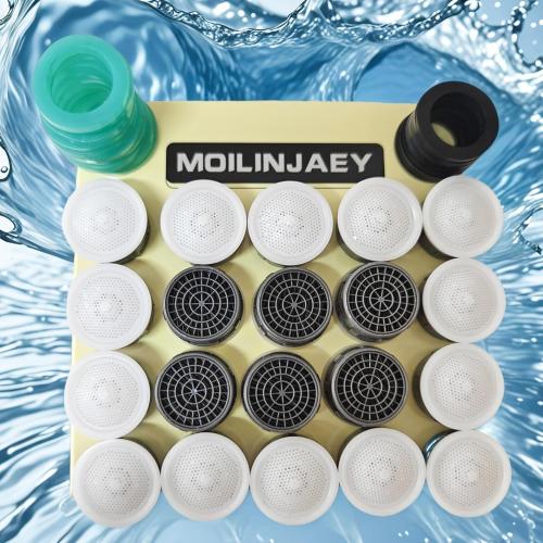 Faucet Aerator 2.2GPM Flow Limiter Insert Faucet Aerator Replacement Part Used for Bathroom or Kitchen Sink Faucet Filter Suitable for Internal and External Thread Faucet Aerators (20 PCS)