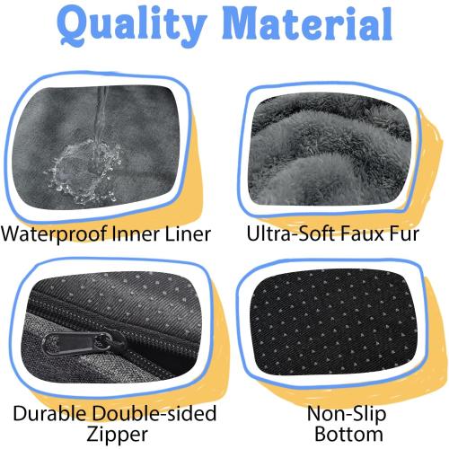 Washable Orthopedic Large Dog Bed - Removable Orthopedic Foam Dogs Beds with Bolsters Waterproof Large Dog Bed and Non-Slip Bottom Extra Large Dogs Beds Sofa