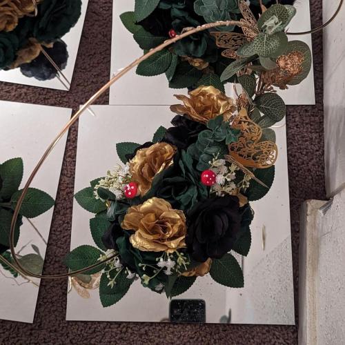 8 Square Mirror Centerpieces for Tables Decorations, 10 Pack Acrylic Square Mirror Tray Candle Plate 2mm Thickness Mirror Centerpiece Table Decorations for Wedding Decorations Party, Wall Decor