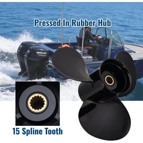 13 3/4 X 15 Aluminum Propeller Compatible for Mercury Outboard 40-140HP