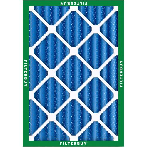 Filterbuy 20x25x4 Air Filter MERV 13 Optimal Smoke & Allergy Defense (2-Pack), Electrostatic Pleated HVAC AC Furnace Filters Replacement (Actual Size: 19.50 x 24.50 x 3.63)