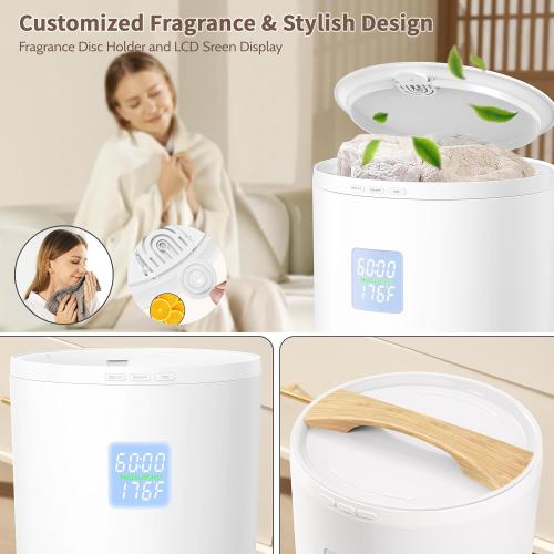 Keenray Large Towel Warmer Bucket, Luxury Towel Warmer for Bathroom, LCD Screen for Time and Temperature, Delay Time Up to 24 Hours, Fits 3 Large Towels, Blankets, Bathrobes, PJ's, Gift for Him & Her