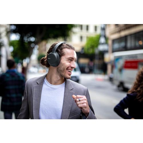 Sony Noise Canceling Headphones WHCH710N: Wireless Bluetooth Over The Ear Headset with Mic for Phone-Call and Alexa Voice Control, Black