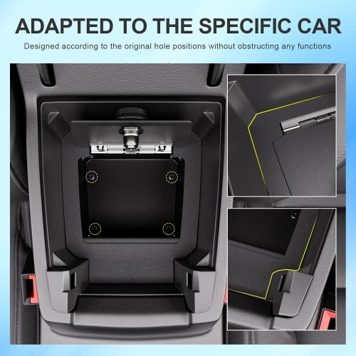 SZYANG Center Console Safe Organizer Compatible with 23-26 Chevy Colorado | GMC Canyon Lock Box Console Safe Vault Replacement for 2023-2026 Chevy Colorado Accessories