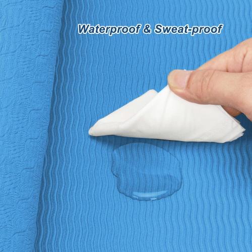 Blue Jump Rope Mat 71/63x24 Larger Non-Slip Indoor Outdoor Exercise Fitness Mat, High-Density Workout Shock Absorption for Home Gym Flooring Concrete Jumping Rope