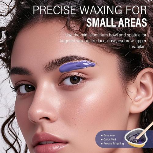 KeShi Waxing Kit, Painless Hair Removal Wax Warmer with 6 Bags Hard Wax Beans for Full Body, Legs, Face, Eyebrows & Bikini— Ideal for Both Women & Men