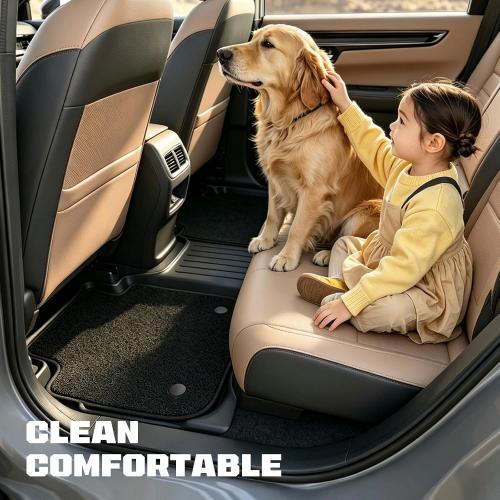 Dual-Layer TPE Floor Mats Set for Honda CR-V 2026 2025 2024 2023, All Weather TPE Custom Fit Floor Liners & Cargo Liner & Backrest Mats (Include Gasoline & Hybrid & e:FCEV)