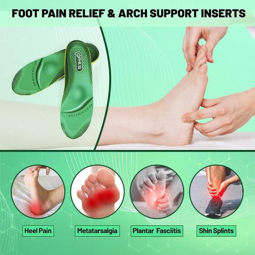 220lbs  Metatarsal Insole Arch Support Plantar Fasciitis Relief | Metatarsalgia Orthotic Men Women Long Time Standing All Day Pad Flat Feet Heel Comfort Work Boot Shoe Inserts,290MM Size 10