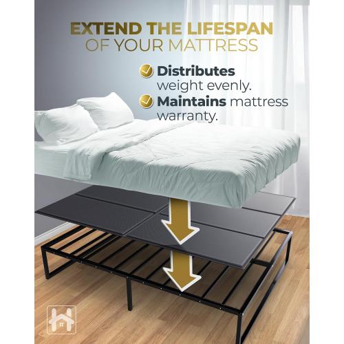 Premium 10mm Bunkie Board Queen Size (60x80'') – Slim Mattress Support – Quiet, and Moisture-Resistant Bed Board for Platform Bed Frames and Box Springs