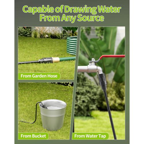 Cordless Pressure Washer Battery Powered; 990PSI Cordless Power Washer with 6-in-1 Nozzle, 23FT High-Elastic Hose, 21V Battery&Charger; Portable Handheld Pressure Washer Cleaner for Home, Car, Garden