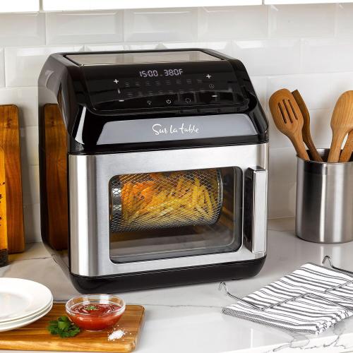 Sur La Table Multi-Function Air Fryer, Left Hinge Door, 8-in-1 Cooking Functions, Fits a Whole Chicken, 13 Qt ‼️has stains ‼️and may come with missing or broken pieces ‼️