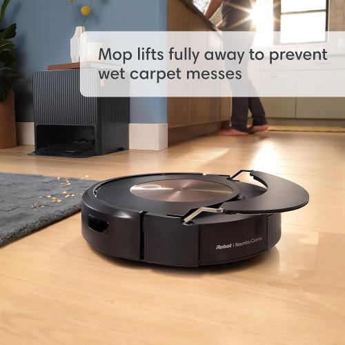 iRobot Roomba Combo j9  Self-Emptying & Auto-Fill Robot Vacuum & Mop – Multi-Functional Base Refills Bin and Empties Itself, Vacuums and Mops Without Needing to Avoid Carpets, Avoids Obstacles​