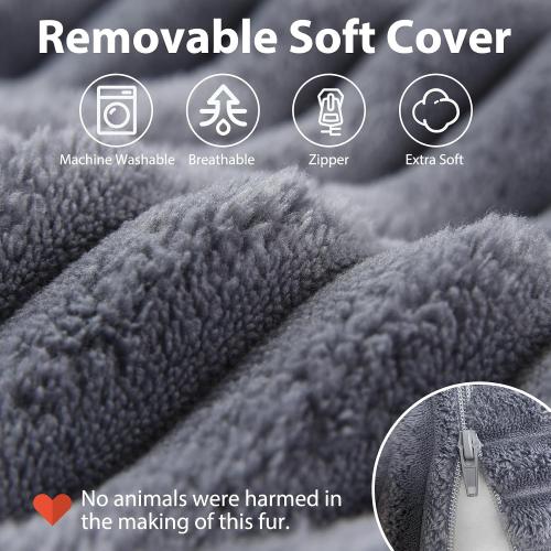 ENITYA 22 XL Back Pillow for Bed Sitting Up, Reading Pillow with Armrests & Big Pockets, Soft Back Support Chair, Ideal for Watching TV, Gaming, Nursing, Resting, Post Surgery, Dark Grey