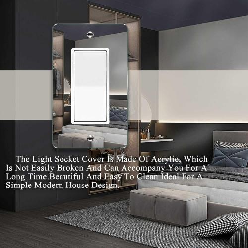 1 Pcs Mirror Light Switch Plates Outlet Covers Durable Wall Plate Acrylic Mirrored Switch Plates And Outlet Covers Decorative Plates