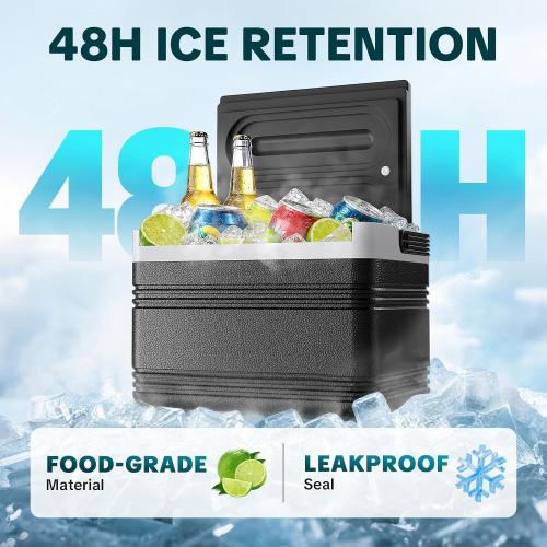 8L Golf Cart Cooler with Mounting Bracket Kit, Golf Cart Ice Chest for Club Car DS, EZGO TXT, and Yamaha G22/G29 Golf Carts, Portable, Long-Lasting Cooling, Easy to Install