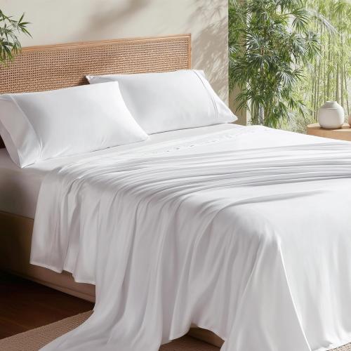 Bedsure PureWoven Rayon Derived from Bamboo, California King Sheet Sets