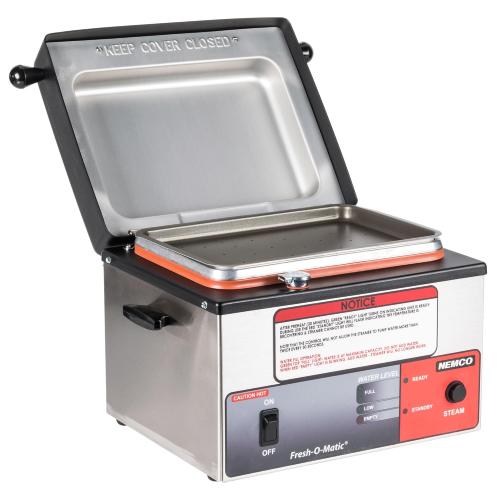 Nemco 6625B Fresh-O-Matic Electric Countertop Rethermalizer and Tortilla/Portion Steamer with Control Panel for Restaurant Buffet Catering | 16.50W x 12D x 11.63H, Stainless Steel, 120v, 1500w